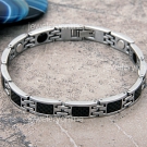 Edelstahl Gliederarmband Armband Herrenarmband Armkette Magnetisch