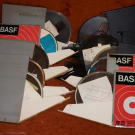 10 Tonbänder in Kunststoffboxen, unterschiedliche Hersteller ø 17,5cm